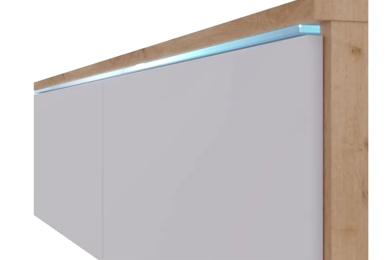 Kanak TV-taso 140 cm - Luonnonväri / Valkoinen - Huonekalut - TV- & Mediakalusteet - Tv taso & Mediataso