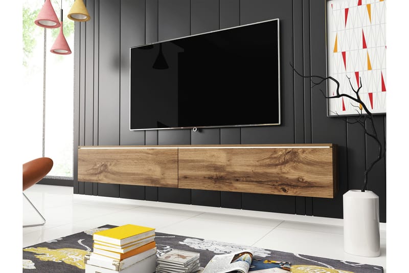 Kanak TV-taso 180 cm - Luonnonväri - Huonekalut - TV- & Mediakalusteet - Tv taso & Mediataso
