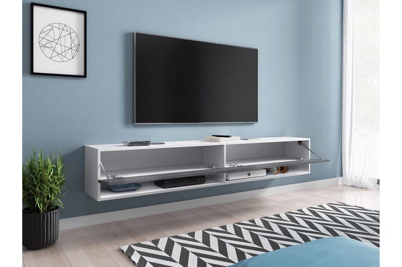 Kanak TV-taso 180 cm - Musta - Huonekalut - TV- & Mediakalusteet - Tv taso & Mediataso