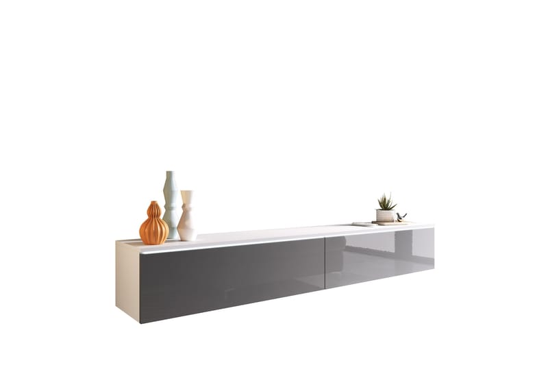 Kanak TV-taso 180 cm, Valkoinen / Harmaa