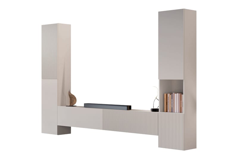 Kangana Tv-Huonekalusetti - Musta/Ruskea - Huonekalut - TV- & Mediakalusteet - TV-kalustepaketti