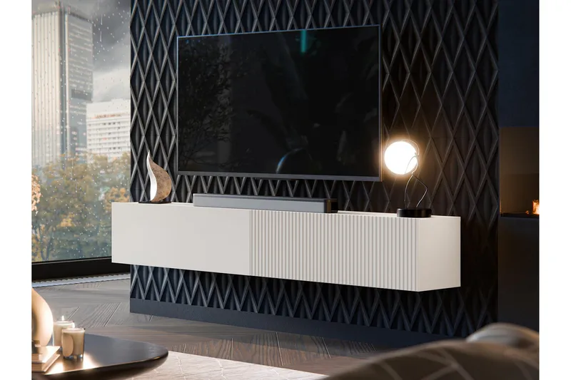 Kangana Tv-Taso 200x30 cm - Beige - Huonekalut - TV- & Mediakalusteet - Tv taso & Mediataso