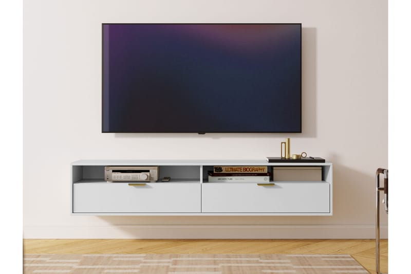 Kanon TV-taso 175 cm - Valkoinen - Huonekalut - TV- & Mediakalusteet - Tv taso & Mediataso