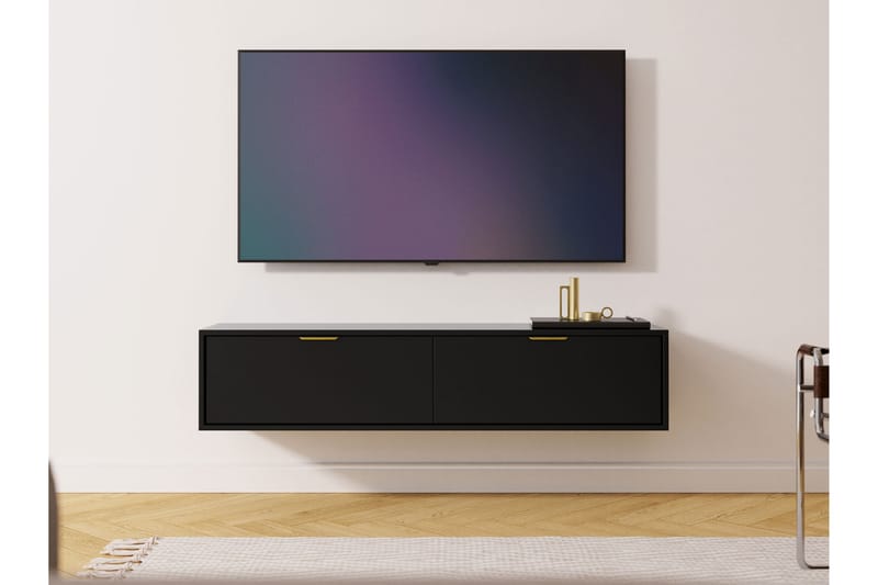 Kanta TV-taso 140 cm - Musta - Huonekalut - TV- & Mediakalusteet - Tv taso & Mediataso