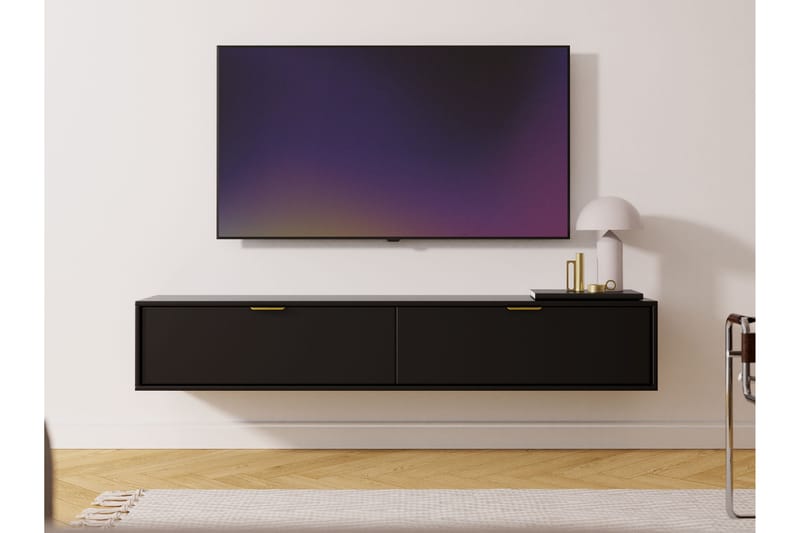 Kanta TV-taso 175 cm - Musta - Huonekalut - TV- & Mediakalusteet - Tv taso & Mediataso