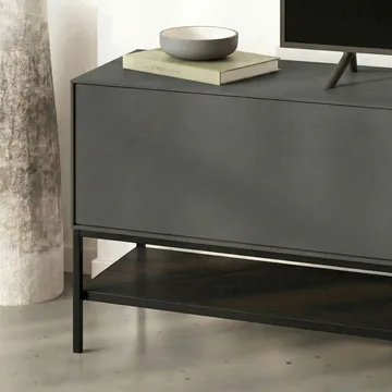 Kenvor TV-taso 180 cm - Antrasiitti/Wood Black/Musta - Huonekalut - TV- & Mediakalusteet - Tv taso & Mediataso