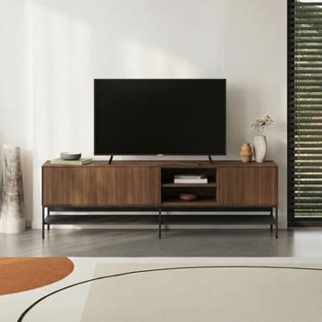 Kenvor TV-taso 180 cm - Milano Walnut, Wood Black, Musta - Huonekalut - TV- & Mediakalusteet - Tv taso & Mediataso