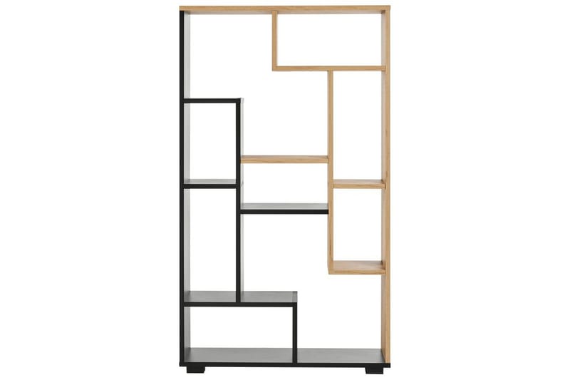 Kirjahylly Alma Vaalea puu, musta - Vaalea puu, musta - Säilytys - Hylly - Kirjahylly