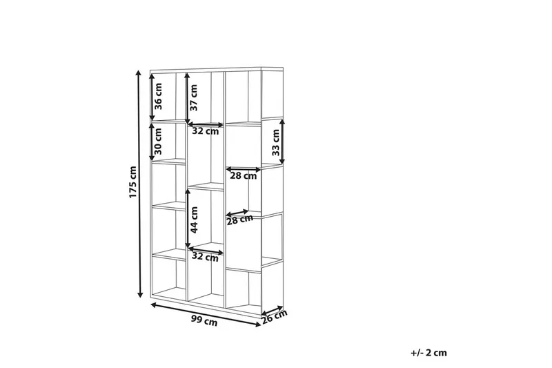 Kirjahylly Bangor - Huonekalut - TV- & Mediakalusteet - CD-hylly & DVD-hylly