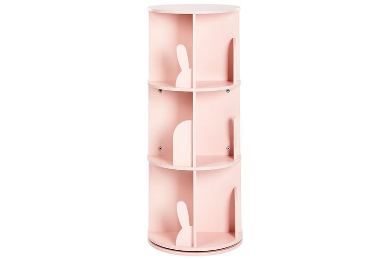 Kirjahylly Caney Vaaleanpunainen - Vaaleanpunainen - Huonekalut - Lasten kalusteet - Lastenhuoneen säilytys - Lastenhuoneen hylly - Kirjahylly lastenhuoneeseen