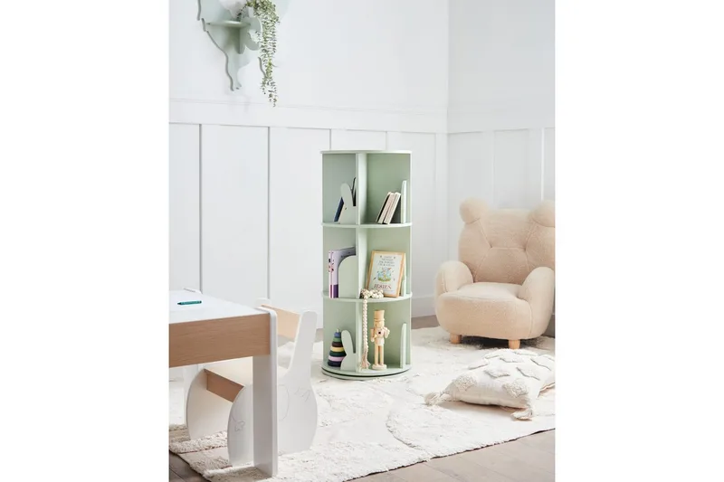 Kirjahylly Caney Vihreä - Vihreä - Huonekalut - Lasten kalusteet - Lastenhuoneen säilytys - Lastenhuoneen hylly - Kirjahylly lastenhuoneeseen