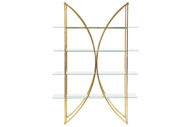 Kirjahylly Hollow Kulta - Kulta - Säilytys - Hylly - Kirjahylly