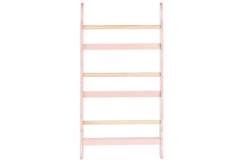 Kirjahylly Rigolet Vaaleanpunainen, Vaalea Puu - Vaaleanpunainen, Vaalea Puu - Säilytys - Hylly - Kirjahylly