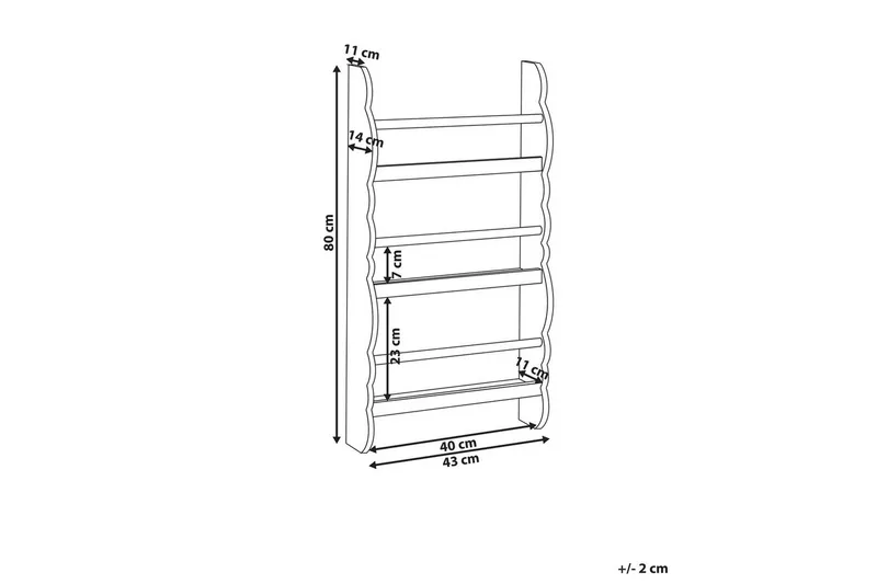 Kirjahylly Rigolet Valkoinen, vaalea puu - Valkoinen, vaalea puu - Säilytys - Hylly - Kirjahylly