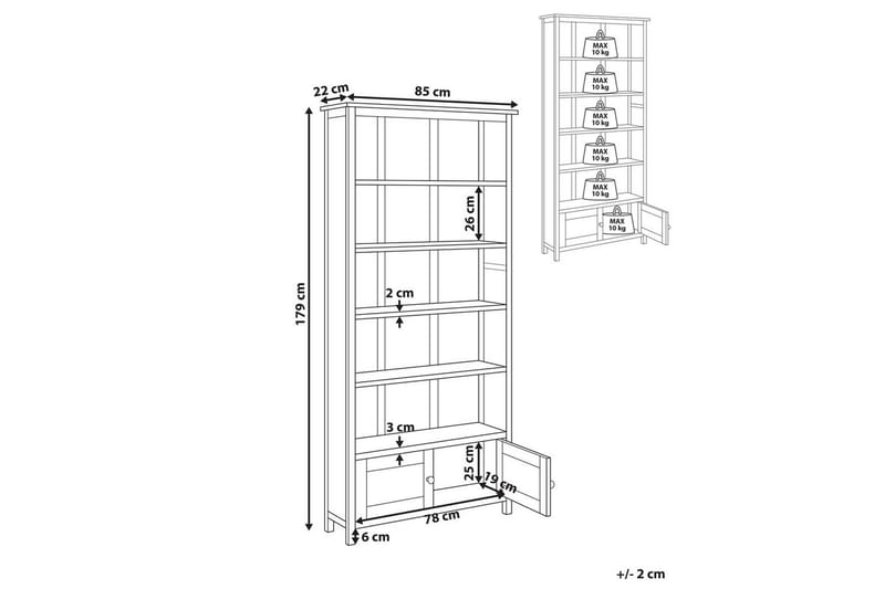 Kirjahylly Salton - Säilytys - Hylly - Kirjahylly