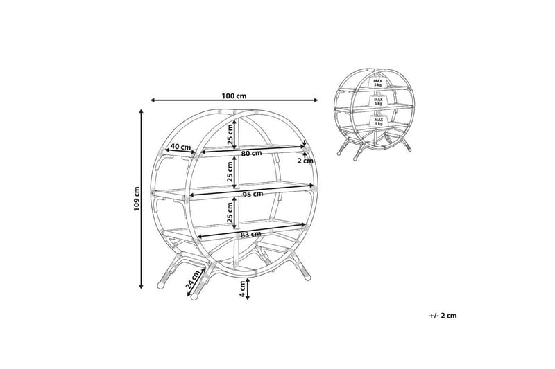Kirjahylly Tuvalu Ii - Säilytys - Hylly - Kirjahylly