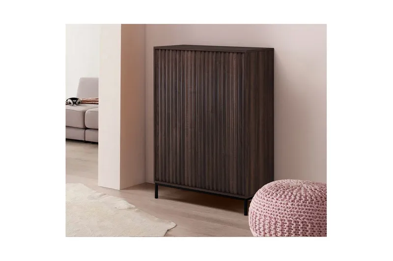 Korkea kaappi Celine Ruskea - Ruskea - Säilytys - Kaappi - Säilytyskaappi