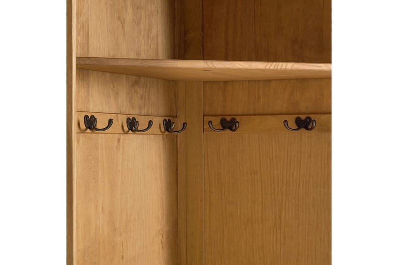 Korkea kaappi Toby Luonto, 185x90x65 cm - Luonto, 185x90x65 cm - Huonekalut - Kalustesetit - Eteisen kalustesetit