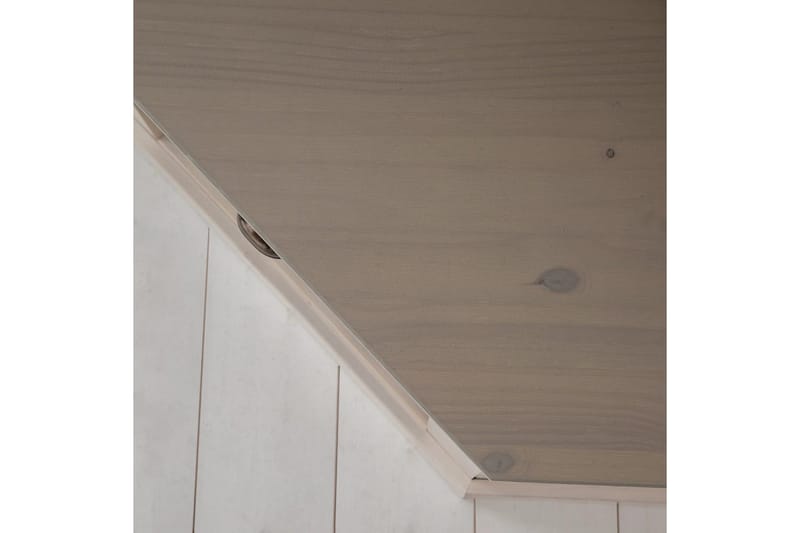 Korkea kaappi Toby Valkoinen/Harmaa, 185x90x65 cm - Valkoinen/Harmaa, 185x90x65 cm - Huonekalut - Kalustesetit - Eteisen kalustesetit