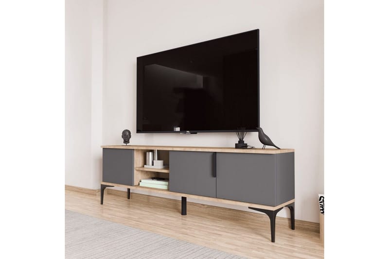 Kunar TV-taso 180 cm - Antrasiitti - Huonekalut - TV- & Mediakalusteet - Tv taso & Mediataso