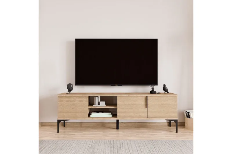 Kunar TV-taso 180 cm - Luonnonväri - Huonekalut - TV- & Mediakalusteet - Tv taso & Mediataso