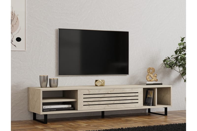 Lamal Tv-taso 160 cm - Beige - Huonekalut - TV- & Mediakalusteet - Tv taso & Mediataso
