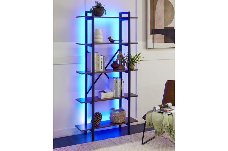 LED-kirjahylly Darby - Huonekalut - TV- & Mediakalusteet - CD-hylly & DVD-hylly