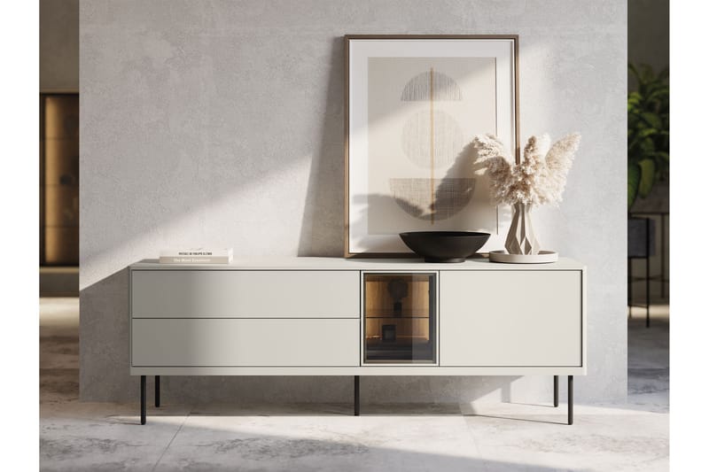 Levisa Tv-Taso 161x41 cm - Beige - Huonekalut - TV- & Mediakalusteet - Tv taso & Mediataso