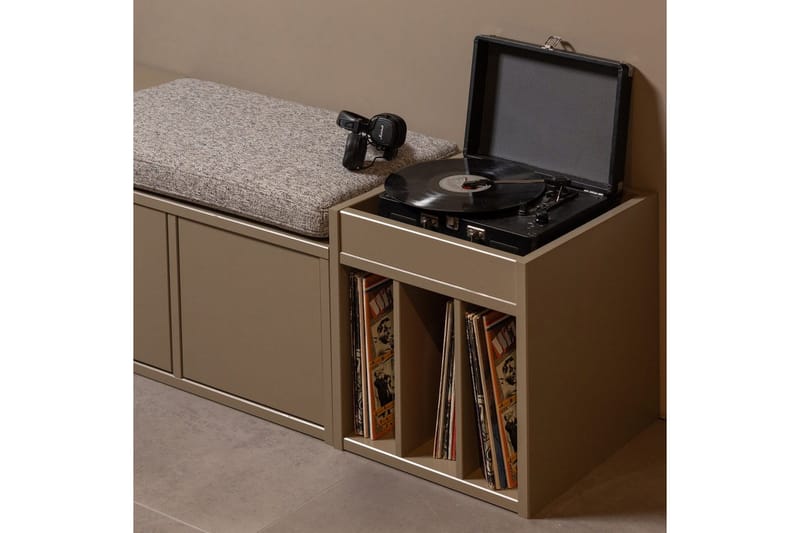 Levykaappi Turner - Huonekalut - TV- & Mediakalusteet - CD-hylly & DVD-hylly