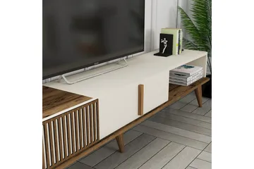 Lissione Tv-taso 180 cm - Pähkinäpuu/Kerma - Huonekalut - TV- & Mediakalusteet - Tv taso & Mediataso