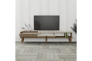 Lissione Tv-taso 180 cm - Pähkinäpuu/Beige - Huonekalut - TV- & Mediakalusteet - Tv taso & Mediataso
