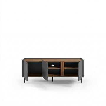 Lomar TV-taso 140x53,9x35,5 cm - Antrasiitti/Luonnontammi/Musta - Huonekalut - TV- & Mediakalusteet - Tv taso & Mediataso