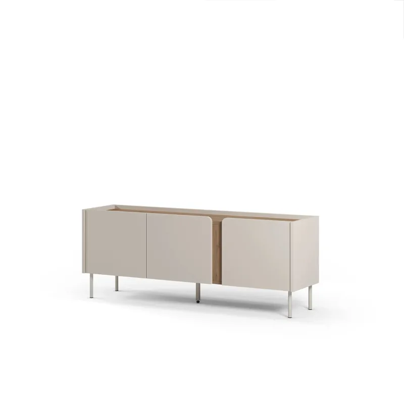 Lomar TV-taso 140x53,9x35,5 cm - Santstone ja luonnontammi - Huonekalut - TV- & Mediakalusteet - Tv taso & Mediataso