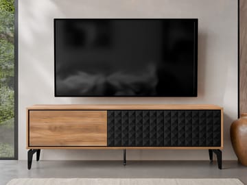 Lorvenn TV-taso 190 cm - Ruskea/Musta - Huonekalut - TV- & Mediakalusteet - Tv taso & Mediataso