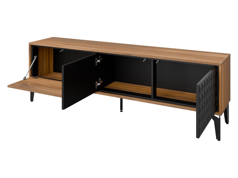 Lorvenn TV-taso 190 cm - Ruskea/Musta - Huonekalut - TV- & Mediakalusteet - Tv taso & Mediataso