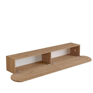 Lumina seinäkiinnitettävä tv-taso 180 cm säilytystilalla tammi - Beige - Huonekalut - TV- & Mediakalusteet - Tv taso & Mediataso