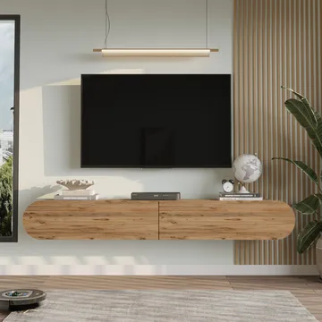 Lumina TV-taso 180x29,5x31,6 cm - Atlantic-mänty - Huonekalut - TV- & Mediakalusteet - Tv taso & Mediataso