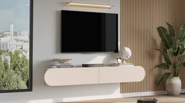 Lumina TV-taso 180x29,5x31,6 cm - Hiekka - Huonekalut - TV- & Mediakalusteet - Tv taso & Mediataso