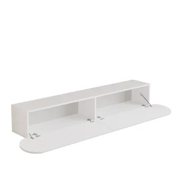 Lumina TV-taso 180x29,5x31,6 cm - Valkoinen - Huonekalut - TV- & Mediakalusteet - Tv taso & Mediataso