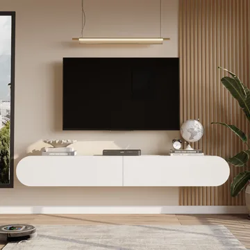 Lumina TV-taso 180x29,5x31,6 cm - Valkoinen - Huonekalut - TV- & Mediakalusteet - Tv taso & Mediataso