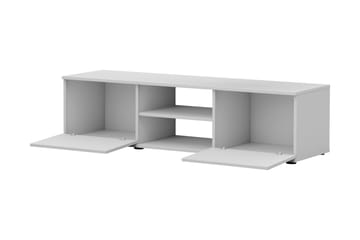 Lyrosen lattiaseisova tv-taso 140 cm säilytyksellä maalattu puu - Beige - Huonekalut - TV- & Mediakalusteet - Tv taso & Mediataso
