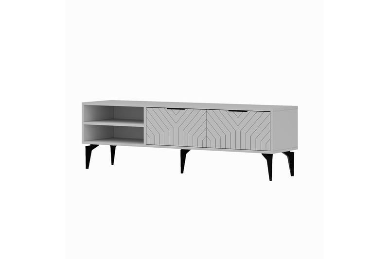 Lyven TV-taso 160 cm - Valkoinen - Huonekalut - TV- & Mediakalusteet - Tv taso & Mediataso