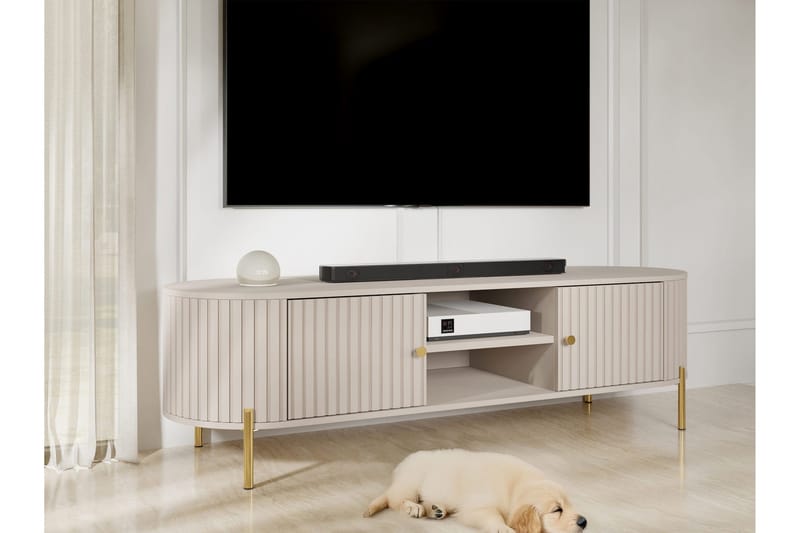 Maggio Tv-Taso 175x43 cm - Beige - Huonekalut - TV- & Mediakalusteet - Tv taso & Mediataso
