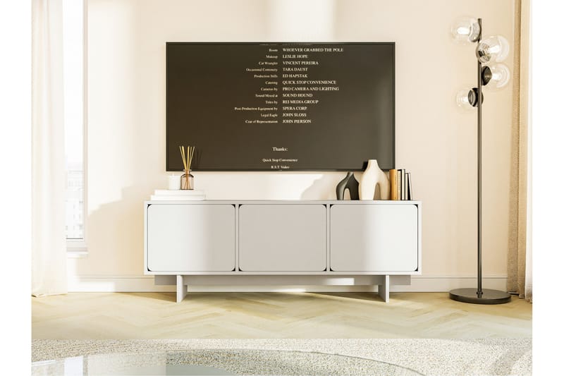 Marinport TV-taso 150 cm - Beige - Huonekalut - TV- & Mediakalusteet - Tv taso & Mediataso