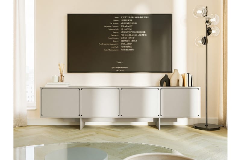 Marinport TV-taso 200 cm - Beige - Huonekalut - TV- & Mediakalusteet - Tv taso & Mediataso