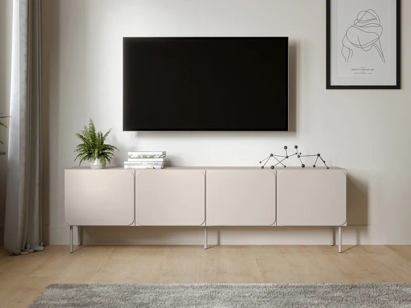 Marros TV-taso 200 cm - Beige - Huonekalut - TV- & Mediakalusteet - Tv taso & Mediataso