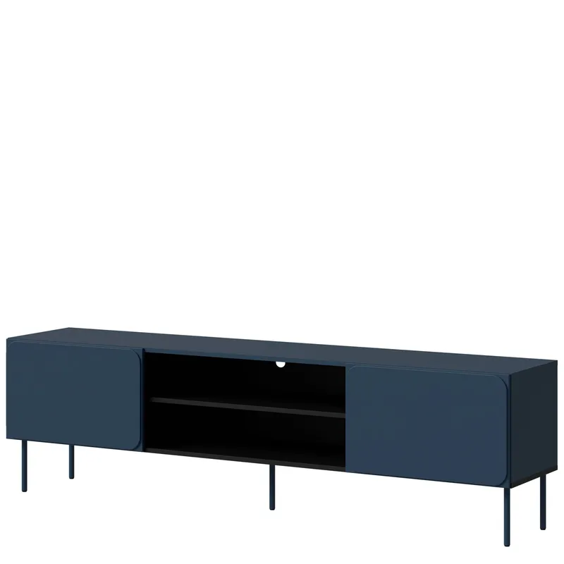 Marros TV-taso 200 cm Hyllyillä, Sininen