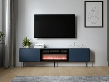 Marros TV-taso 200 cm Sähkötakalla - Sininen - Huonekalut - TV- & Mediakalusteet - Tv taso & Mediataso