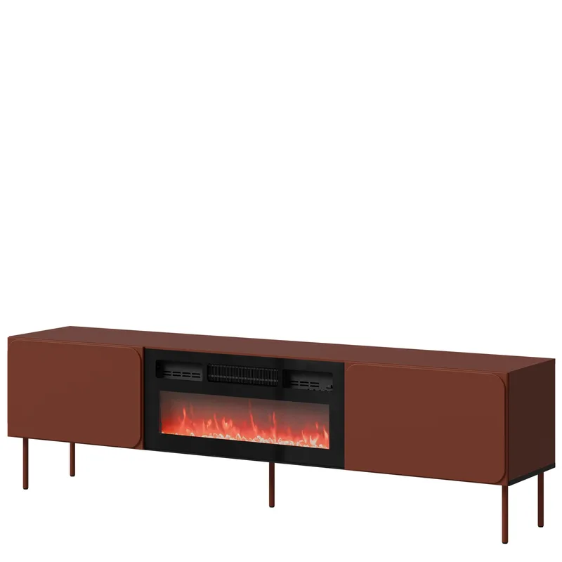 Marros TV-taso 200 cm Sähkötakalla, Toskananpunainen