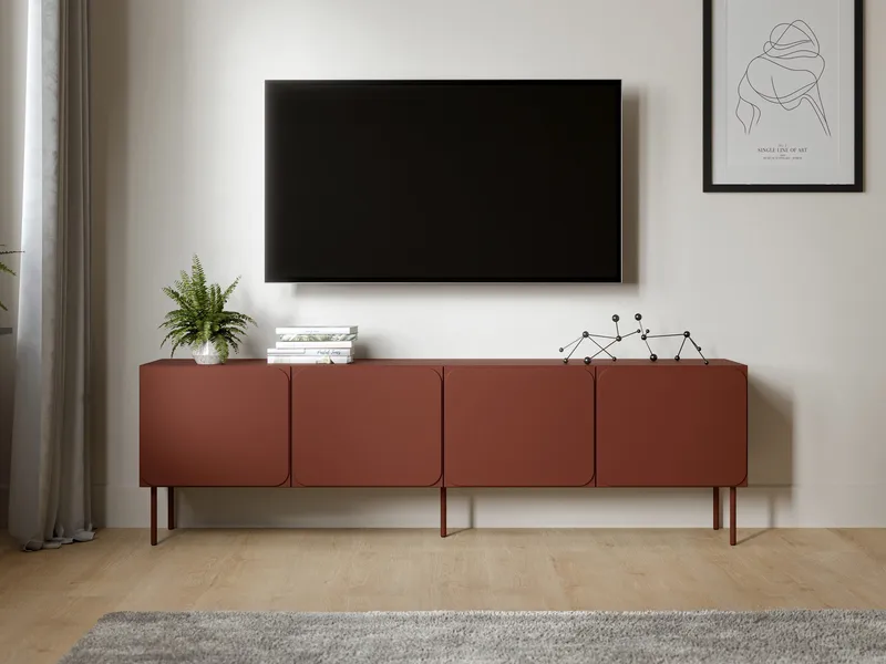 Marros TV-taso 200 cm - Toskananpunainen - Huonekalut - TV- & Mediakalusteet - TV-kaappi